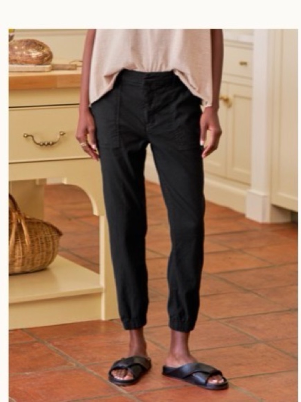 Frank & Eileen Jameson Black Italian Performance Linen